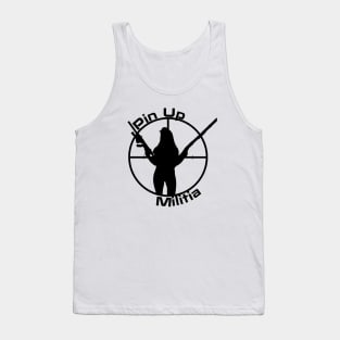 Pin Up Militia (Black Lettering) Tank Top